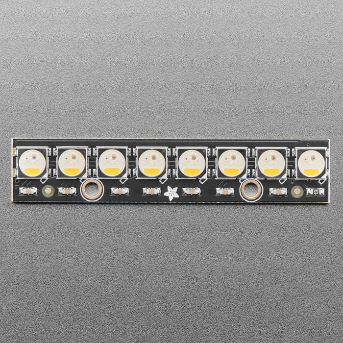 NeoPixel Stick - 8 x 5050 RGBW LEDs - Natural White - 4500K by Adafruit - The Pi Hut