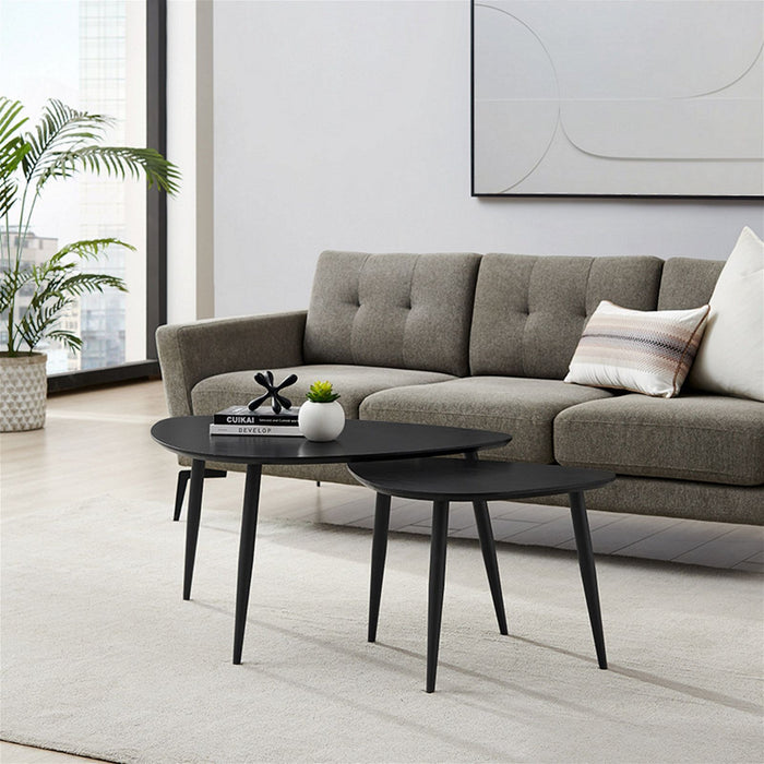 Nested Coffee Table Black on Black Oak by Urban Style -Home Living Store - -