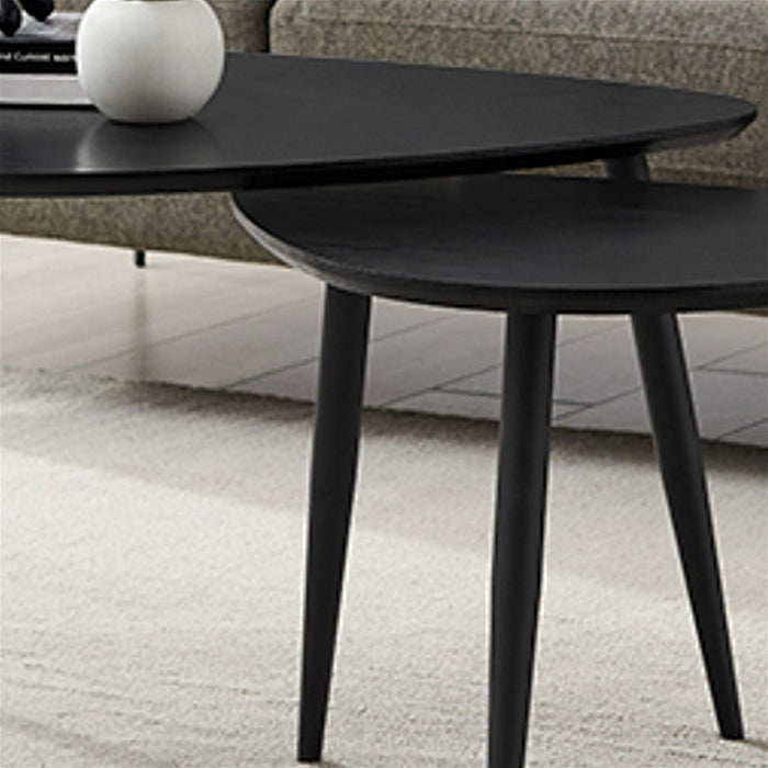 Nested Coffee Table Black on Black Oak by Urban Style -Home Living Store - -