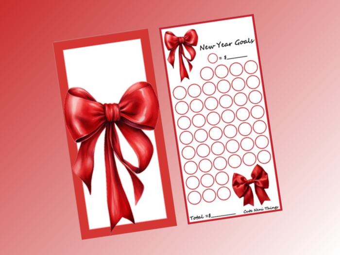 New Year Goals | Savings Insert & Envelope Bundle | Pick Your Budget