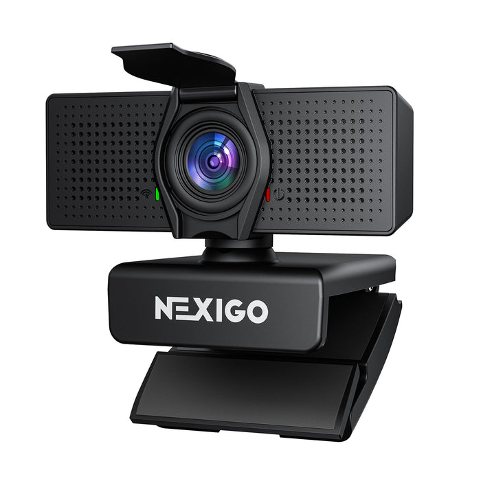 This is a white-background image of a 4K webcam.