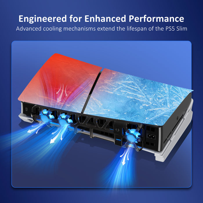 This PS5 cooling fan operates with little to no sound.
