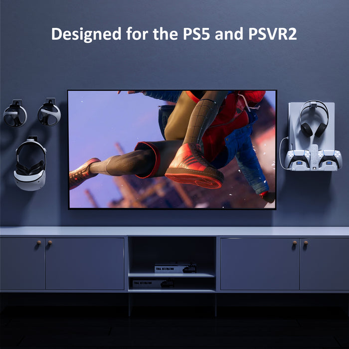NexiGo PS5 (All Versions) and PSVR2 Wall Mount Kit with Charging Station consumerelectronics - NexiGo