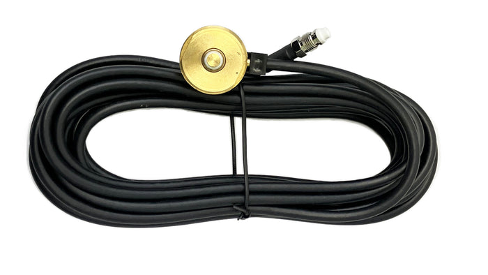 Front View of NMO coax cable with FME end | Right Channel Radios