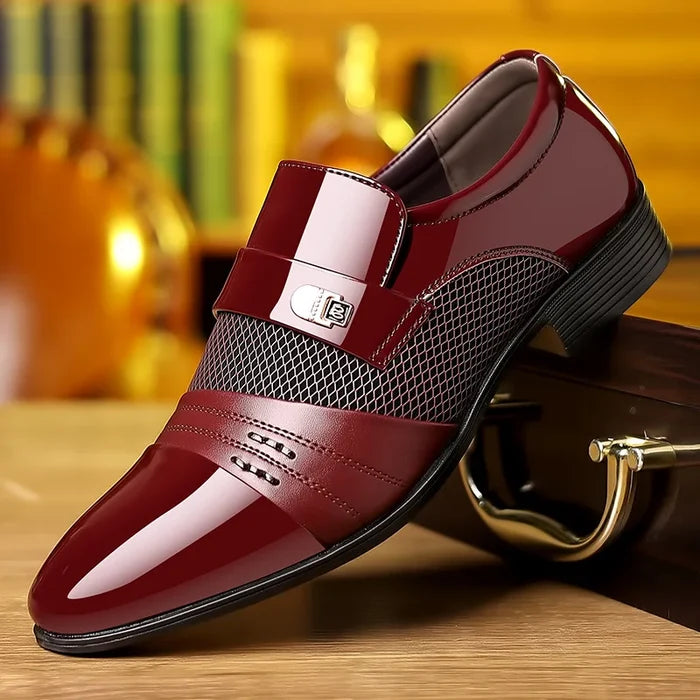 Noé Men’s Luxury Oxford Dress Shoes – Pointed Toe Patent Shoes