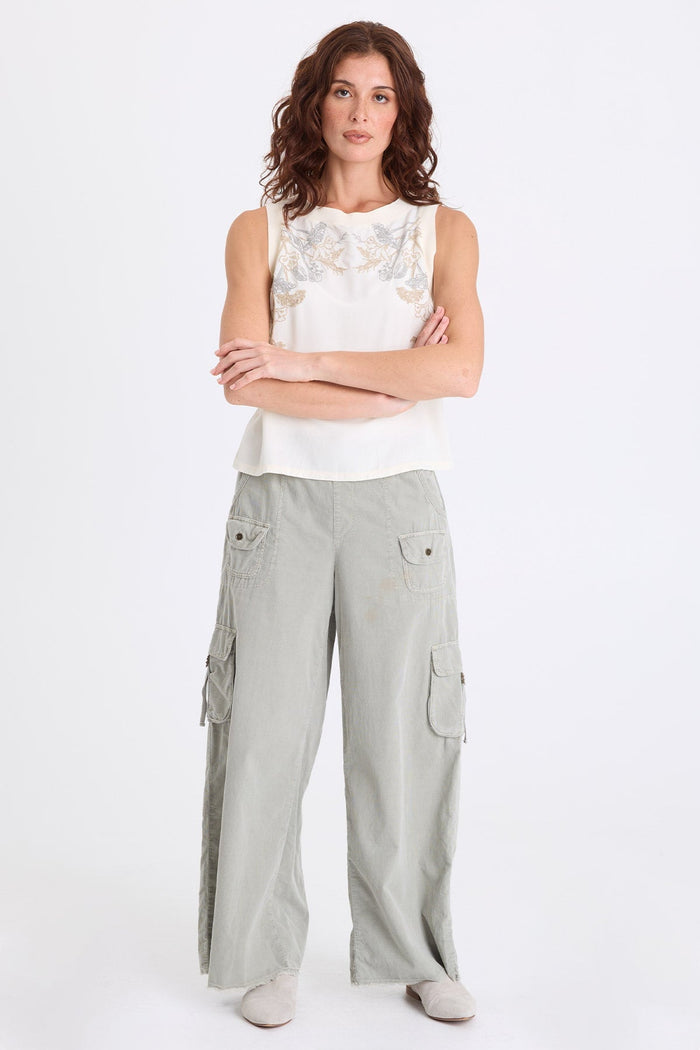 XCVI Nolyn Corduroy Wide Leg Cargo Pant