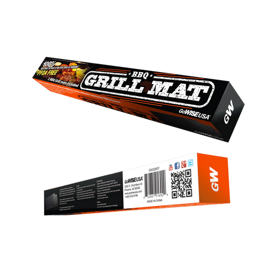 Non-Stick Reusable Grill and Baking Mats, 2-pack - GoWISE USA