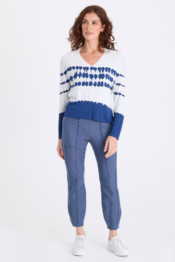 XCVI Noor Jersey V-Neck Long Sleeve Top