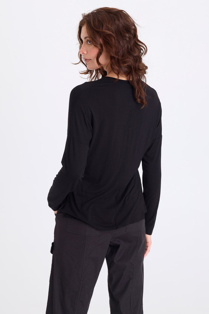 XCVI Noor Jersey V-Neck Long Sleeve Top