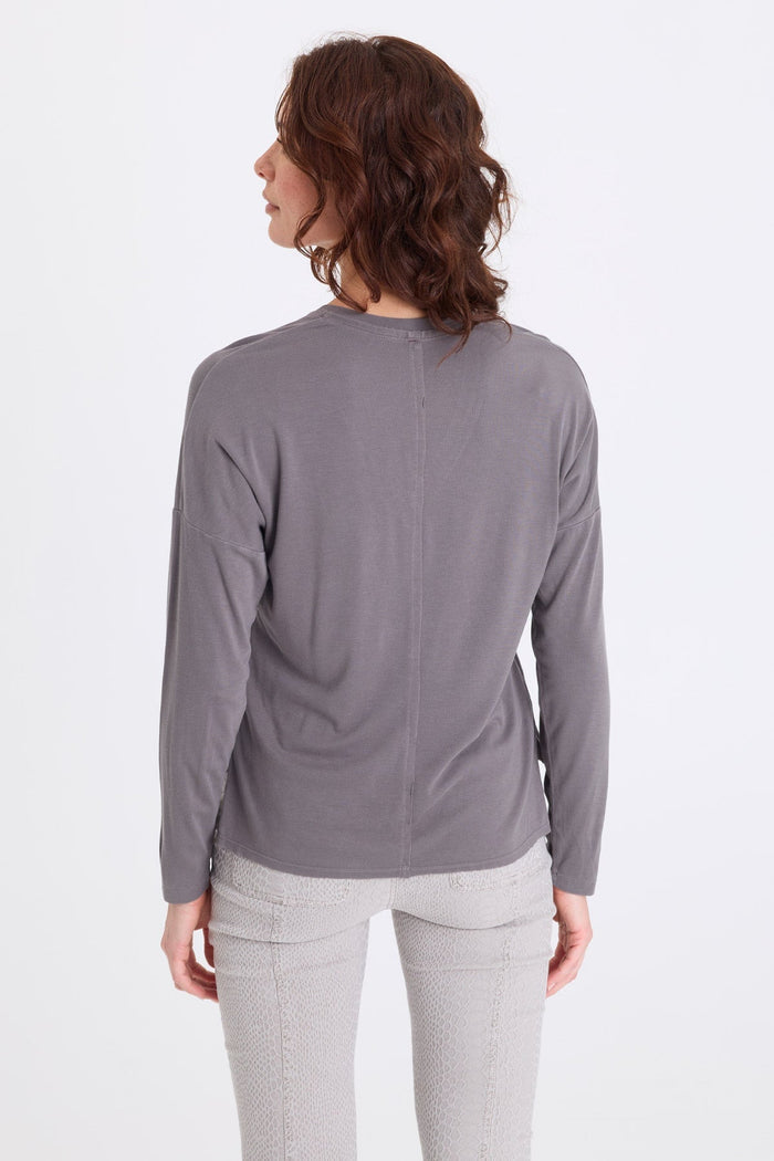 XCVI Noor Jersey V-Neck Long Sleeve Top