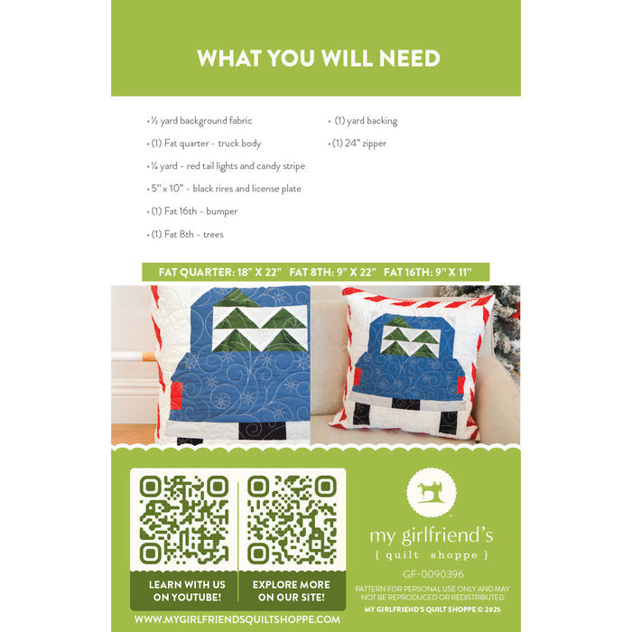 North Pole Tree Farm Pillow (Downloadable Sewing Pattern)