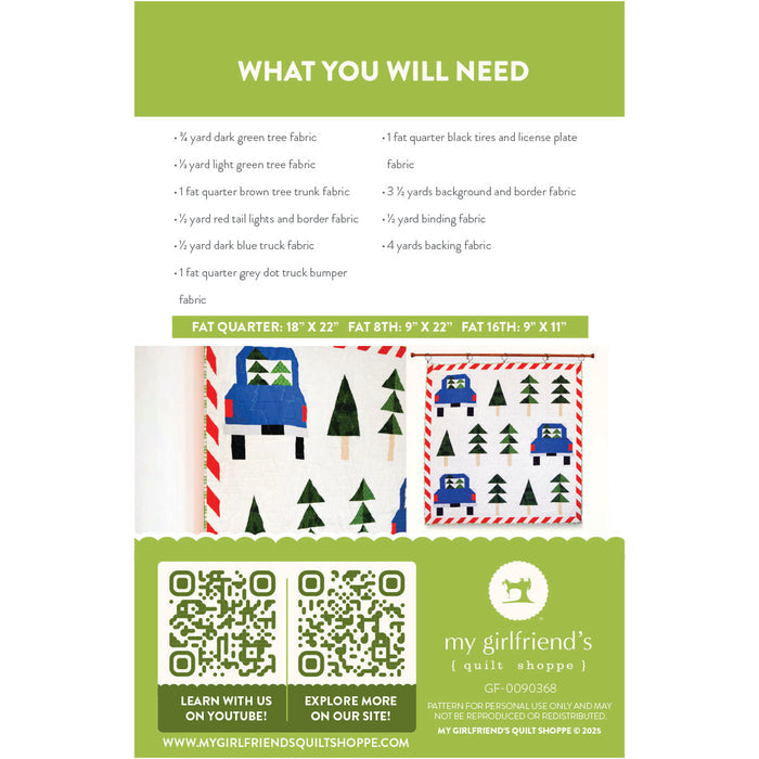 North Pole Tree Farm Quilt (Downloadable Sewing Pattern)