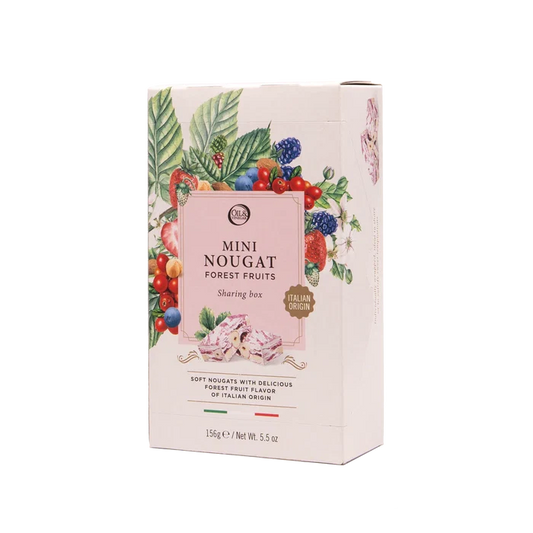 Box of mini nougat forest fruits