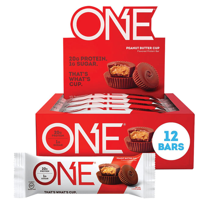 ONE BAR Peanut Butter Cup Candy Bars - 12 Count