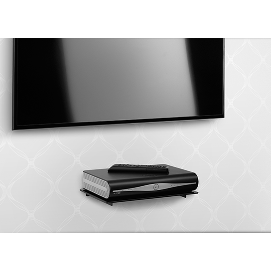 EA Accessories One For All Solid Ultra strong 5mm Tempered Glass Shelf, Holds Up to 8kg, For Satellite Boxes – view 2