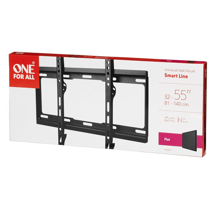 EA Accessories One For All Smart Wall Mount, Flat, 32"-65", Max Load 100kg – view 3