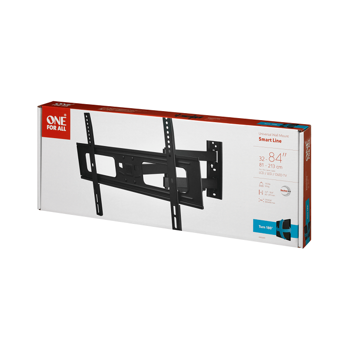 EA Accessories One For All Smart Wall Mount, Tilt & Turn 180, 32"-84", Max Load 50kg – view 4