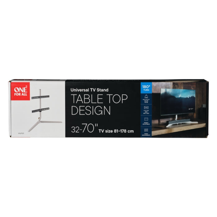 EA Accessories One For All Table Top TV Stand – 32-70", Swivel & Height Adjust – view 8