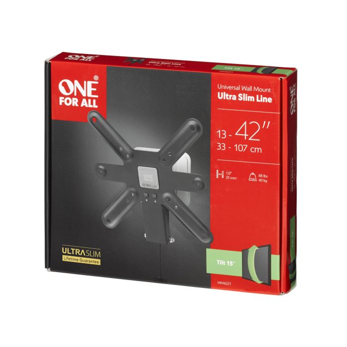 Euronics Ireland One For All Ultra Slim TV Wall Mount – 13"-43", Tilt, Max 40kg – view 7