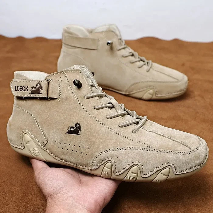 Oris Men’s High-Top Motorcycle Boots – Waterproof Casual Winter Sneakers