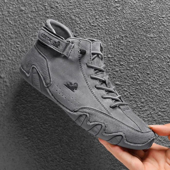 Oris Men’s High-Top Motorcycle Boots – Waterproof Casual Winter Sneakers