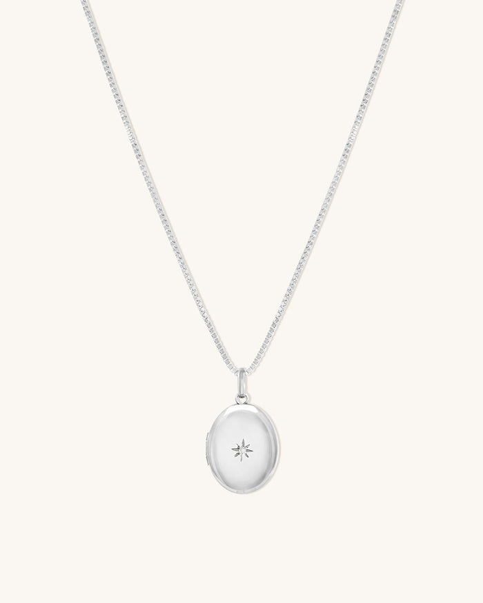 Oval Diamond Locket