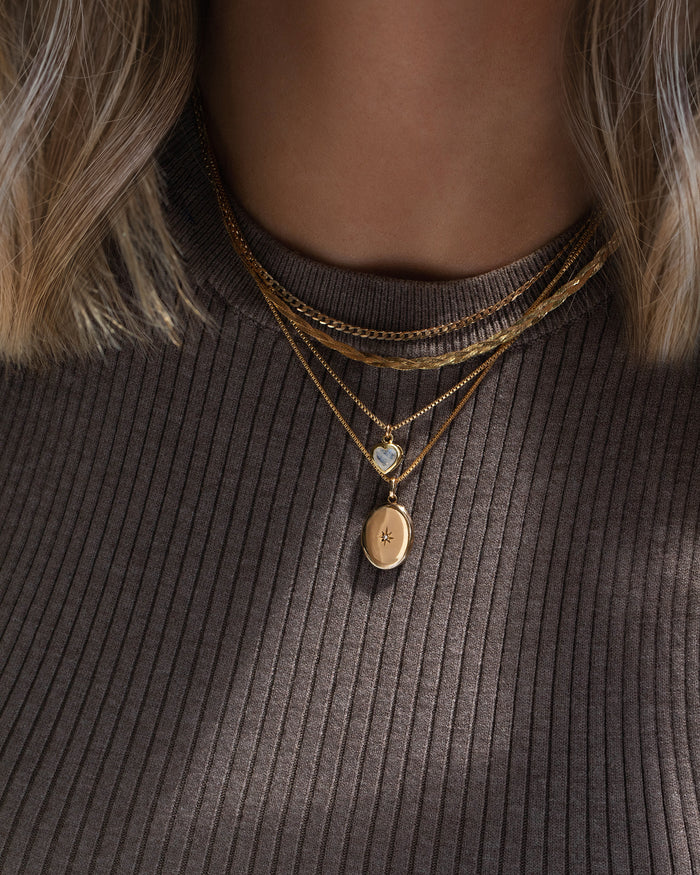 Oval Diamond Locket
