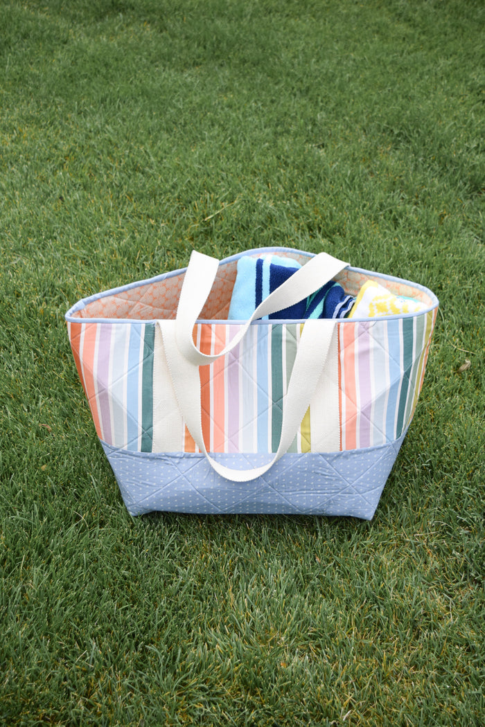 Over-sized Beach Tote Fabric Kit - Fab Floral