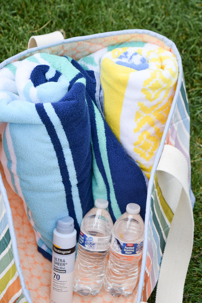 Over-sized Beach Tote Fabric Kit - Fab Floral