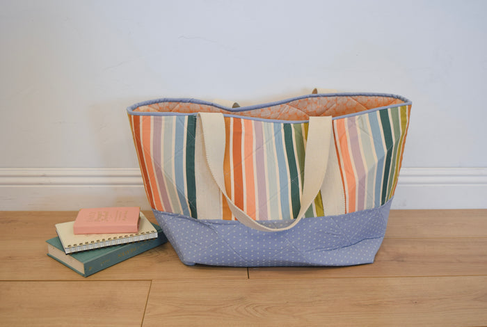 Over-sized Beach Tote Fabric Kit - Summer Stripe