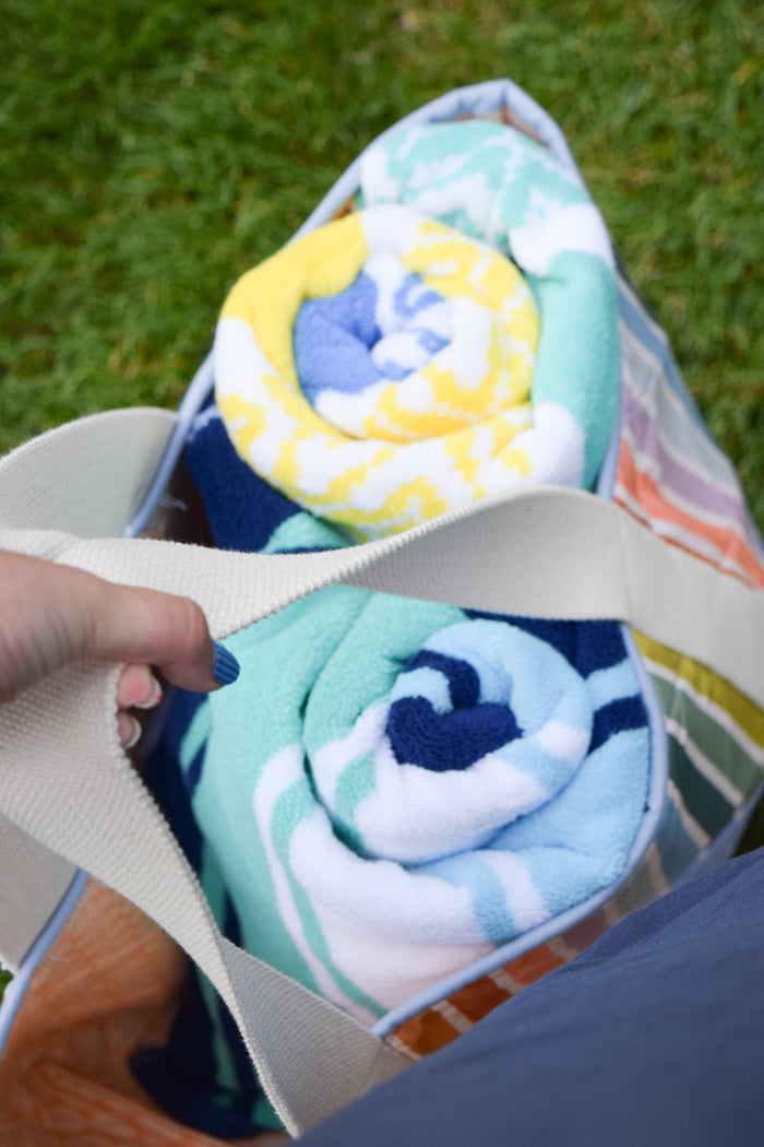 Over-sized Beach Tote Fabric Kit - Summer Stripe