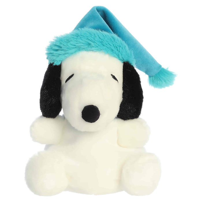 Palm Pals 5 Inch Peanuts Bundled Up Snoopy w/Solid Blue Hat Plush Toy