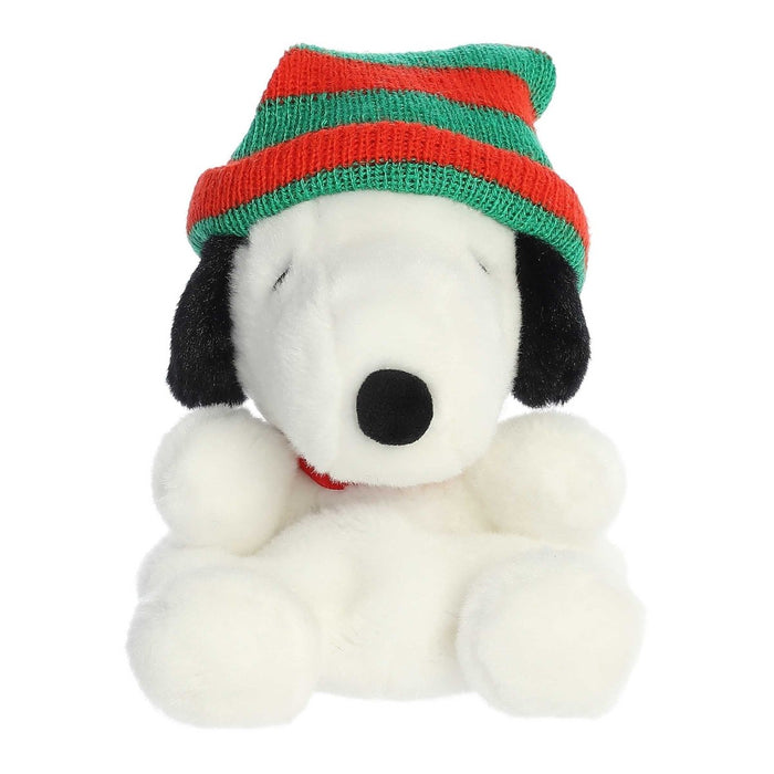 Palm Pals 5 Inch Peanuts Snoopy with Beanie Plush Toy - Owl & Goose Gifts