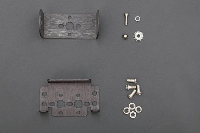 Pan and Tilt Kit (Black Anodized) (no servos) by DFRobot - The Pi Hut