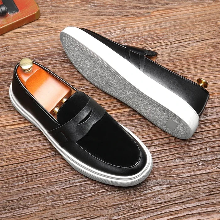 Paolo Neri Slip-on Leather Loafers