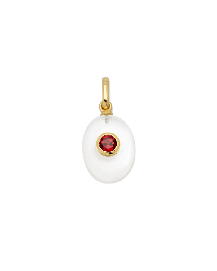 Pearlescent Birthstone Pendant