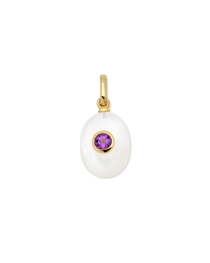 Pearlescent Birthstone Pendant