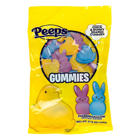 Peeps Gummy Candy Peg Bag - 24 Count