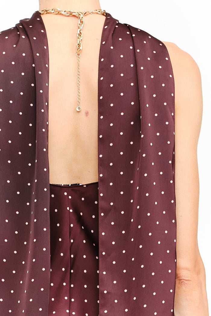 Penny Dress: BURGUNDY / M