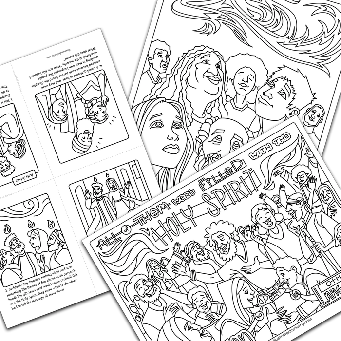 Pentecost Coloring Pages: Volume 1
