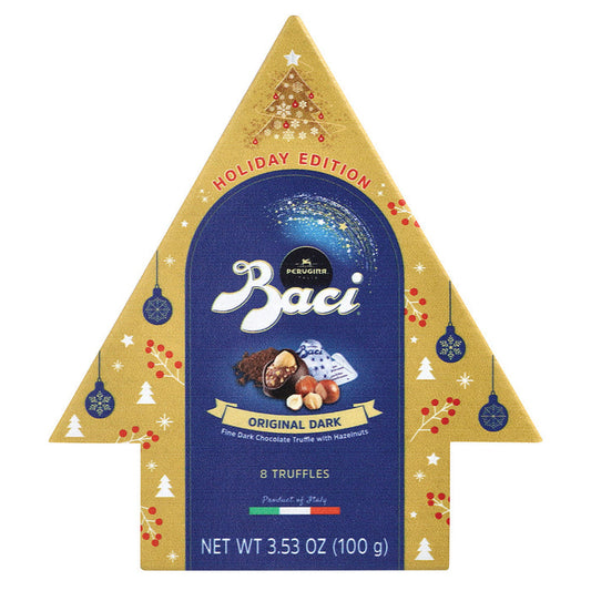 Perugina Baci Classic Dark Chocolate Christmas Tree Candy - 8 Pieces 3.53 OZ - 6 Count