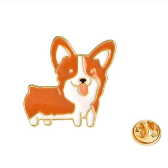 💐 Pin: Red corgi