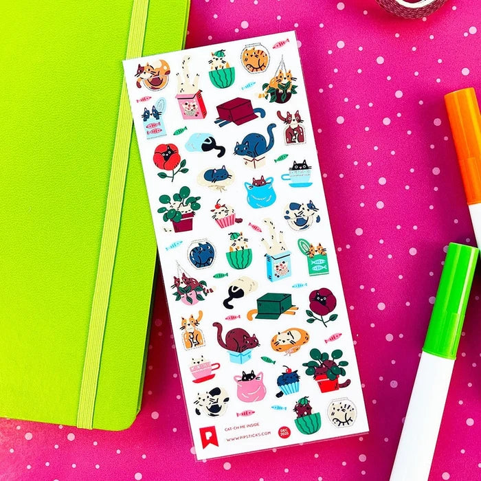 Pipsticks Cat-ch Me Inside Sticker Sheet