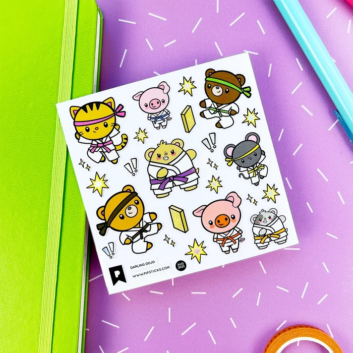 Pipsticks Darling Dojo Sticker Sheet