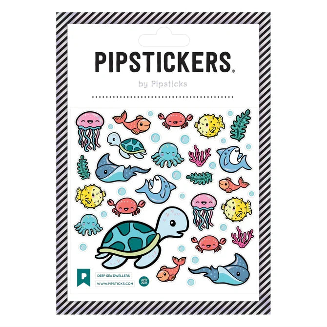 Pipsticks Deep Sea Dwellers Sticker Sheet