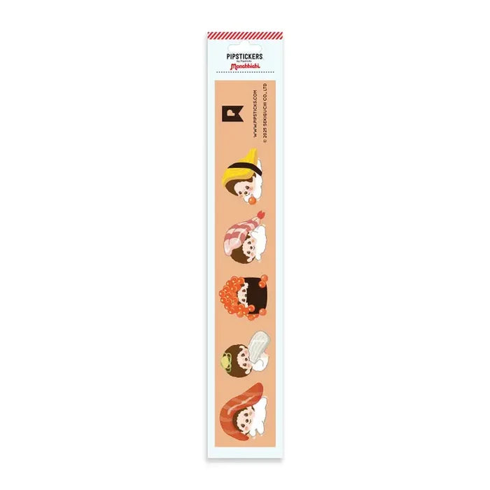 Pipsticks + Monchhichi Sushi Roll Minis Sticker Sheet