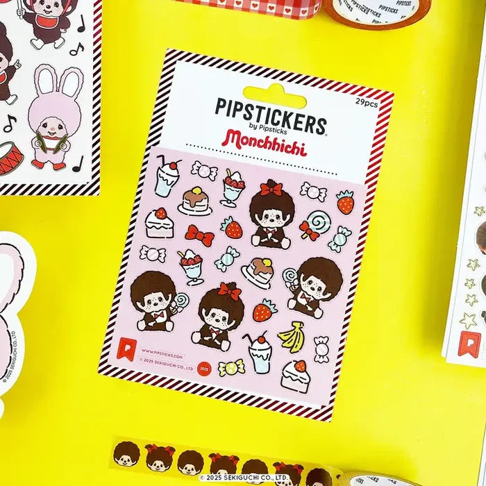 Pipsticks + Monchhichi Sweets Sticker Sheet