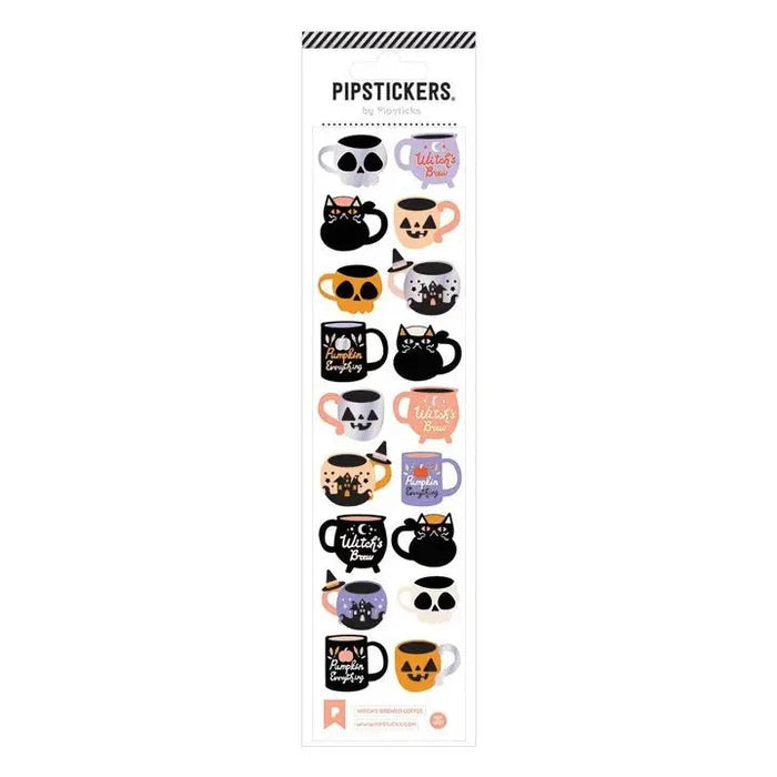 Pipsticks Witch's Brew Coffee Halloween Stickers - Owl & Goose Gifts