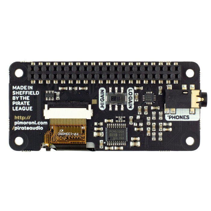 Pirate Audio: Headphone Amp for Raspberry Pi [Discontinued] by Pimoroni - The Pi Hut