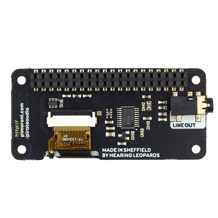 Pirate Audio: Line-out for Raspberry Pi [Discontinued] by Pimoroni - The Pi Hut